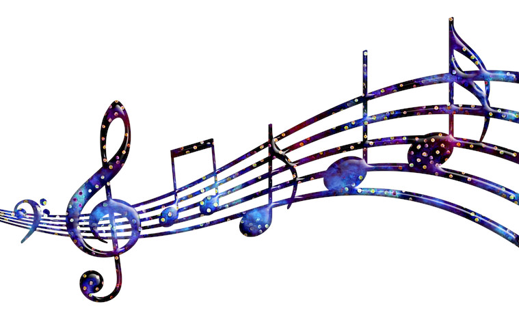 music notes on staff