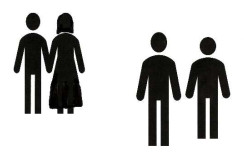 family walking away
